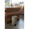 Stainless Steel 3-Gallon Kitchen Trash Can with Step-on Lid in Champagne Gold