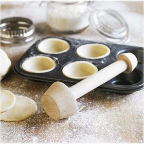 1pc Wood Double Side Egg Tart Pusher