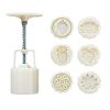 6 Stamps Round Plastic Moon Cake Molds, 50G