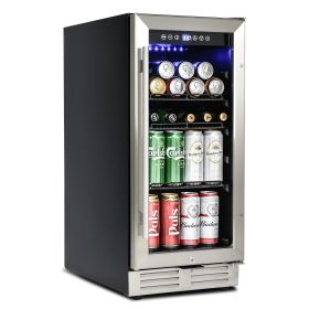 15" Mini Beverage Refrigerator/Wine Cabinet