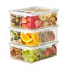 Set of 3 Clear Box Food Storage Containers