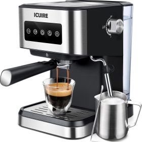 Espresso Machine with Milk Frother, 20 Bar Pump Pressure Coffee Machine