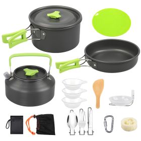 16Pcs Aluminum Camping Cookware Set.