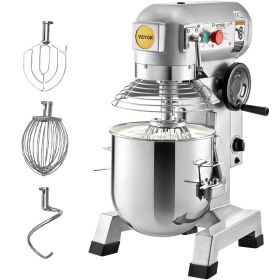 VEVOR Commercial Food Mixer, 30Qt, 1100W Stainless Steel Bowl