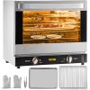 VEVOR Commercial Convection Oven, 66L/60Qt, Half-Size Conventional Oven Countertop, 1800W 4-Tier Toaster w/ Front Glass Door, Electric Baking Oven w/