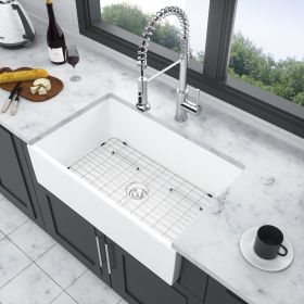 36 inch White Ceramic Single Bowl Farm Kitchen Sink