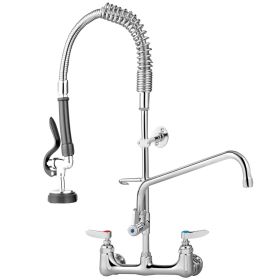 VEVOR Commercial Faucet Pre-Rinse with Sprayer, 8" Adjustable Center