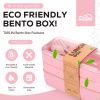 Pink Bento Box Lunch Containers