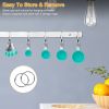 8Pcs Plastic Kitchen Measuring Cups.