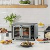 New Gourmia Stainless Steel 6-Slice Digital Toaster Oven Air Fryer