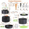 16Pcs Aluminum Camping Cookware Set.