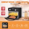 Geek Chef Stainless Steel 10QT Countertop Air Fryer Toaster Oven.