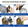 1pc Ergonomic Manual Can Opener with Soft Grips