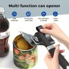 1pc Ergonomic Manual Can Opener with Soft Grips