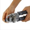 Heavy Duty Stainless Steel Can Opener With Anti Slip Grip Handle