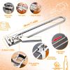 Multi-functional Stainless Steel Manual Can Opener Jar Lid Gripper