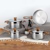 7 Pieces Serenk Stainless Steel Cookware Set