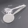 Stainless Steel Deep Fried Tong With Colander Oil Strainers.