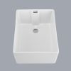 23.6" L X 18" W White Ceramic Single Bowl Kitchen Sink