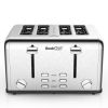 Geek Chef Stainless Steel Extra-Wide 4 Slice Toaster