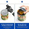 1pc Ergonomic Manual Can Opener with Soft Grips