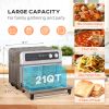 1800W, Stainless Steel Air Fryer Toaster Oven