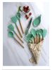 12 Pcs Silicone Spatulas With Wooden Handles