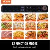 1700W VEVOR Stainless Steel 12-IN-1 Air Fryer Toaster Oven