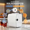 Mini Fridge, Portable Small Refrigerator 4L/6 Can Cooler & Warmer Compact Fridge for SkinCare, Food and Drinks, Small Fridge for Bedroom, Dorm, Car, O