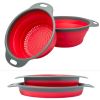 Collapsible Colander Silicone Bowl Strainer Set of 2