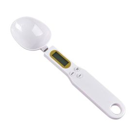 Electronic Kitchen Scale; 0.1g-500g LCD Display Digital Measuring Spoon. (Color: White)