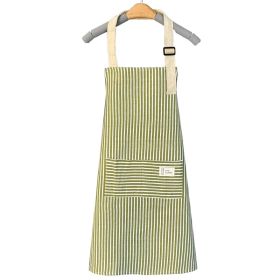 1pc Adjustable Cooking Apron (Color: Green)