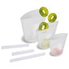 3Pcs Silicone Reusable Storage Food Container Set 8.5Oz/17Oz/25.4Oz