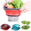 Collapsible Colander Silicone Bowl Strainer Set of 2