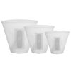 3Pcs Silicone Reusable Storage Food Container Set 8.5Oz/17Oz/25.4Oz