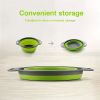 2pcs Collapsible Foldable, Strainers Silicone Colander