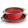 Collapsible Colander Silicone Bowl Strainer Set of 2