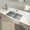 36 Inch Stainless Steel Farmhouse Double Bowl Kitchen Sink